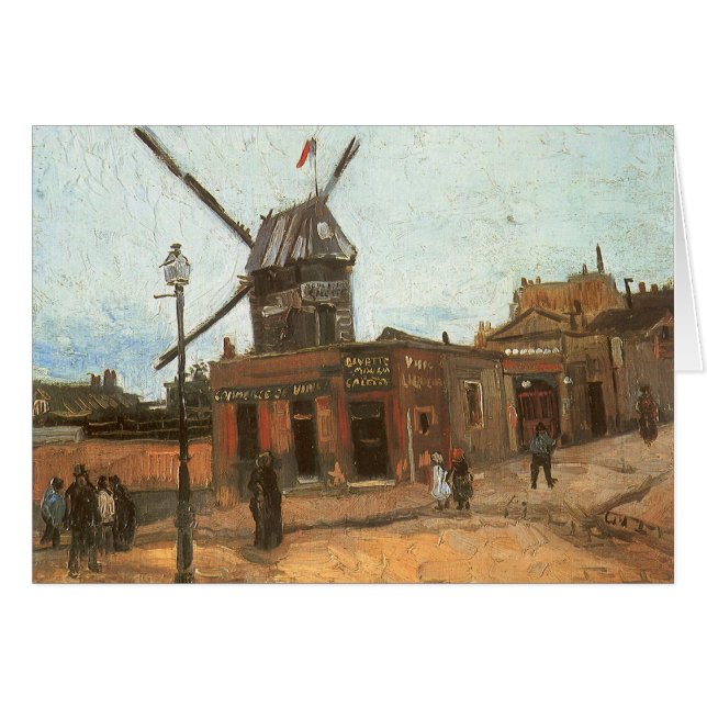 Vincent van Gogh - Moulin de la Galette, Windmill (Front Horizontal)