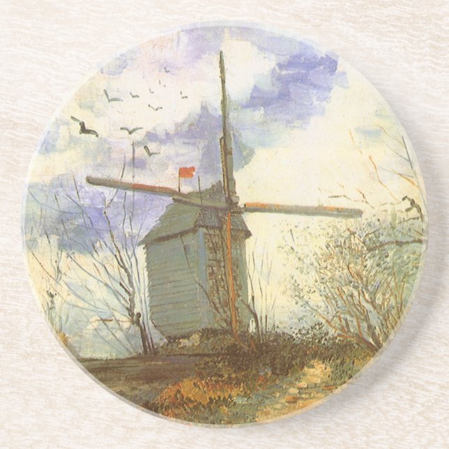 Vincent van Gogh - Moulin de la Galette, Windmill Coaster (Front)
