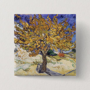 Vincent van Gogh Mulberry Tree, 1889 15 Cm Square Badge
