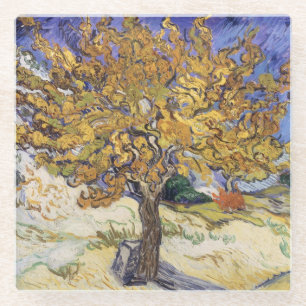 Vincent van Gogh Mulberry Tree, 1889 Glass Coaster