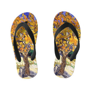 Vincent Van Gogh Mulberry Tree Fine Art Kid's Thongs