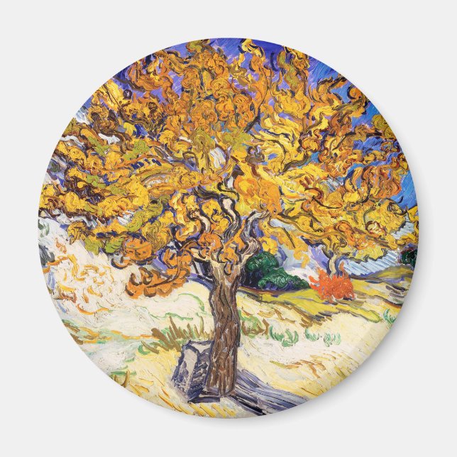 Vincent Van Gogh Mulberry Tree Fine Art Magnet (Front)