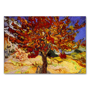 Vincent Van Gogh Mulberry Tree Fine Art Painting Table Number