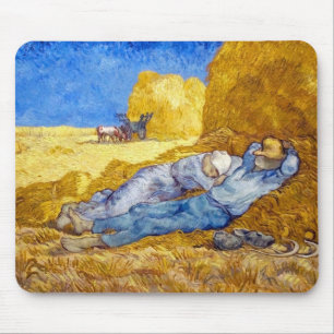 Vincent Van Gogh - Noon Rest From Work - Fine Art Mouse Pad