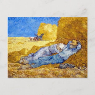 Vincent Van Gogh - Noon Rest From Work - Fine Art Postcard