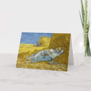 Vincent Van Gogh - Noon, Rest from work / Siesta Card