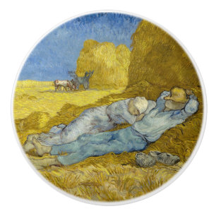 Vincent Van Gogh - Noon, Rest from work / Siesta Ceramic Knob