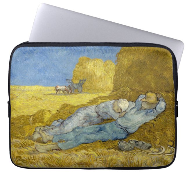 Vincent Van Gogh - Noon, Rest from work / Siesta Laptop Sleeve (Front)