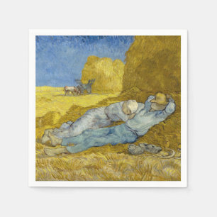Vincent Van Gogh - Noon, Rest from work / Siesta Napkin