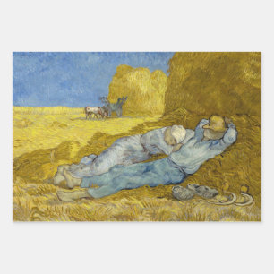 Vincent Van Gogh - Noon, Rest from work / Siesta Wrapping Paper Sheet