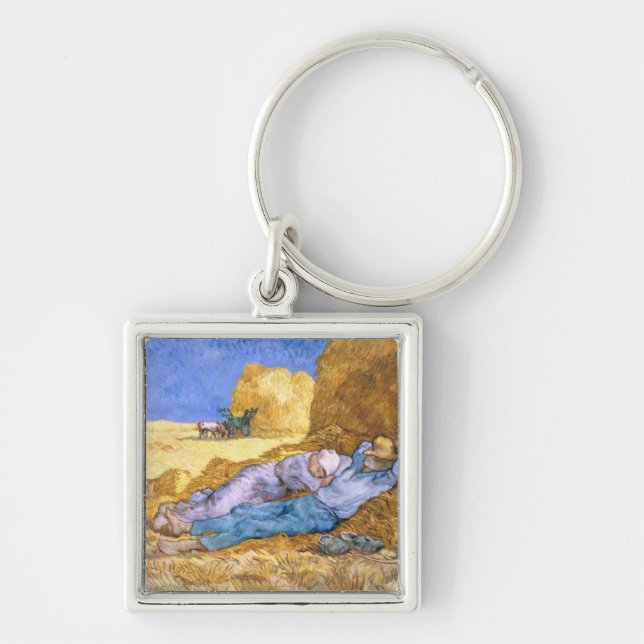 Vincent van Gogh | Noon, The Siesta, after Millet Key Ring (Front)