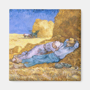 Vincent van Gogh   Noon, The Siesta, after Millet Magnet