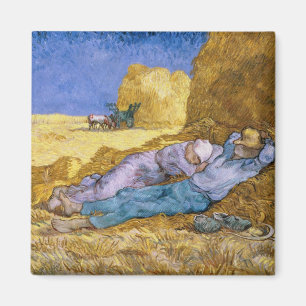 Vincent van Gogh   Noon, The Siesta, after Millet Magnet