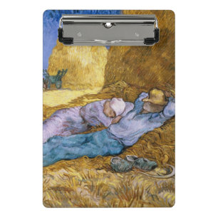 Vincent van Gogh Noon, The Siesta, after Millet Mini Clipboard