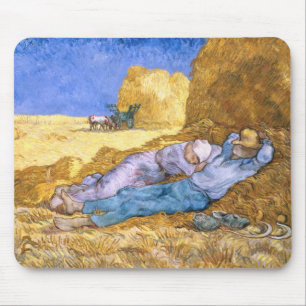 Vincent van Gogh Noon, The Siesta, after Millet Mouse Pad