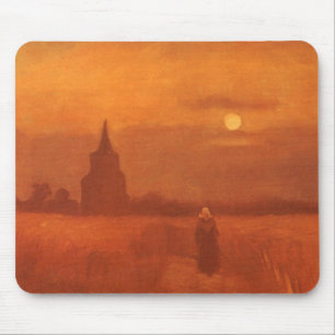 Vincent van Gogh - Old Tower in the Fields Mouse Pad