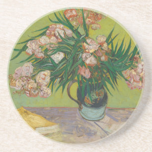 Vincent Van Gogh Oleander flower painting Coaster