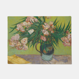 Vincent Van Gogh Oleander flower painting Doormat