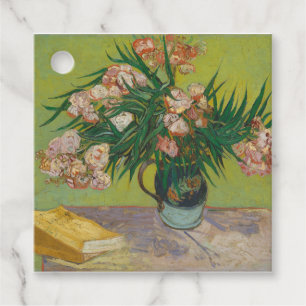 Vincent Van Gogh Oleander flower painting Favour Tags
