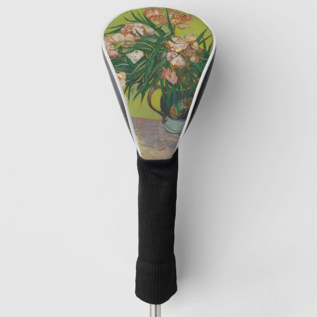 Vincent Van Gogh Oleander flower painting Golf Head Cover (Front)