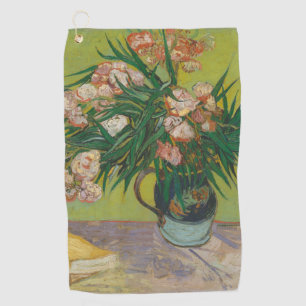 Vincent Van Gogh Oleander flower painting Golf Towel