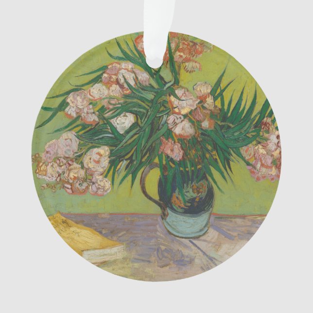 Vincent Van Gogh Oleander flower painting Ornament (Front)