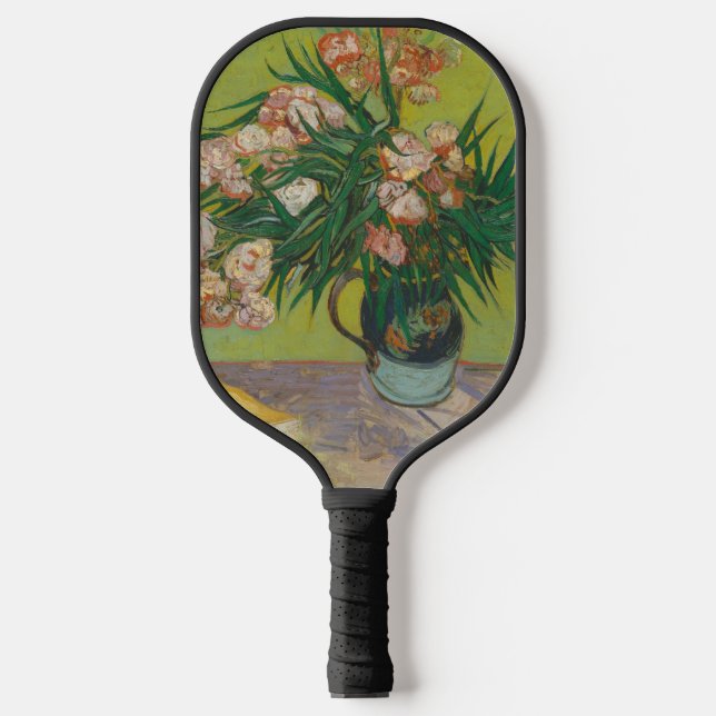 Vincent Van Gogh Oleander flower painting Pickleball Paddle (Front)