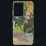 Vincent Van Gogh Oleander flower painting Samsung Galaxy Case<br><div class="desc">This Vincent Van Gogh painting is a vase of oleander flowers. Van Gogh painted it in August 1888. Oleanders were happy lively flowers to Van Gogh, and in his paiting he shows the flowers filling a majolica jug he used for his still lifes made in Arles. Artwork painting graphic post...</div>