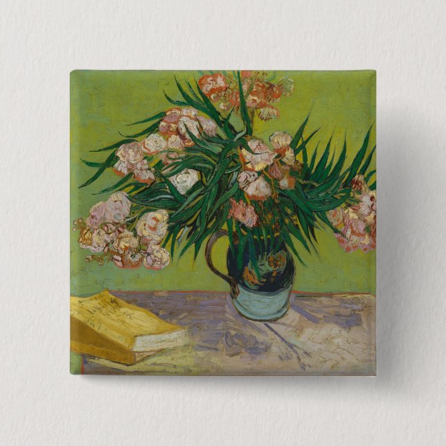 Vincent Van Gogh | Oleanders 15 Cm Square Badge (Front)