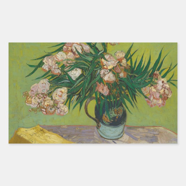 Vincent van Gogh - Oleanders Rectangular Sticker (Front)