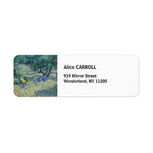 Vincent van Gogh - Olive Grove: Bright Blue Sky Return Address Label