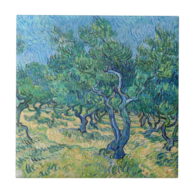 Vincent van Gogh - Olive Grove Ceramic Tile (Front)