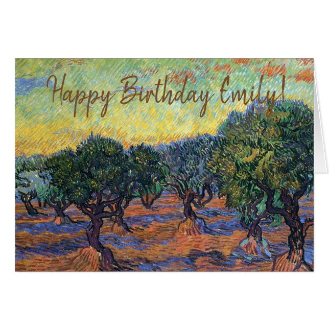 Vincent Van Gogh Olive Grove Impressionism Art (Front Horizontal)