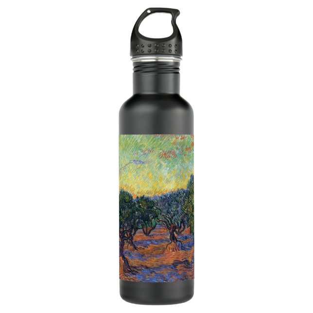Vincent Van Gogh Olive Grove Impressionism Art 710 Ml Water Bottle (Front)