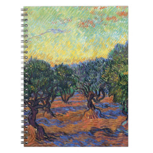 Vincent Van Gogh Olive Grove Impressionism Art Notebook
