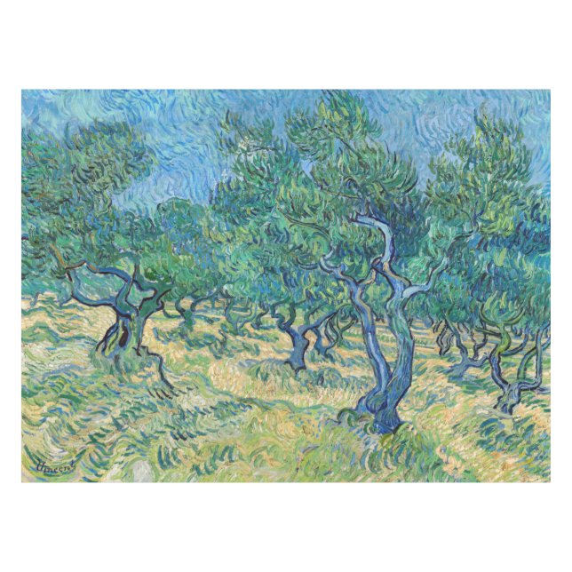 Vincent van Gogh - Olive Grove Tablecloth (Front (Horizontal))
