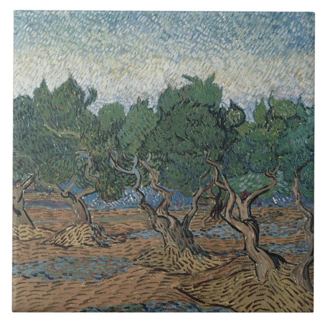 Vincent van Gogh - Olive Grove Tile (Front)