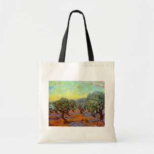 Vincent Van Gogh - Olive Grove with Orange Sky Tote Bag