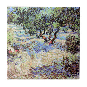 Vincent Van Gogh - Olive Orchard Fine Art Ceramic Tile