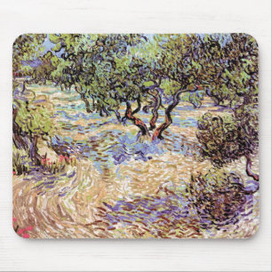 Vincent Van Gogh - Olive Orchard Fine Art Mouse Pad