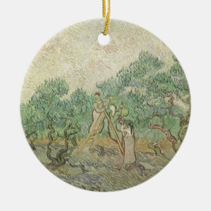 Vincent van Gogh - Olive Picking Ceramic Tree Decoration