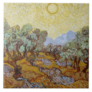 Vincent van Gogh   Olive Trees, 1889 Ceramic Tile