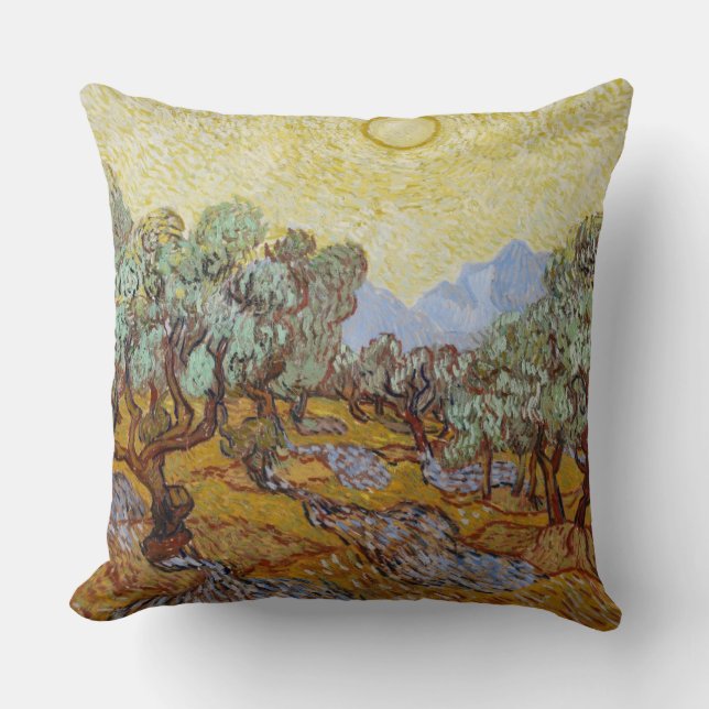 Vincent van Gogh | Olive Trees, 1889 Cushion (Front)
