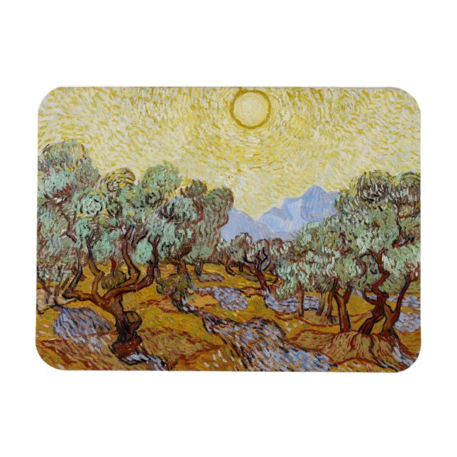 Vincent van Gogh | Olive Trees, 1889 Magnet (Horizontal)