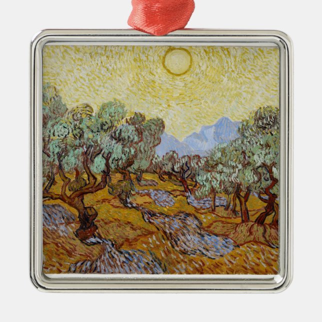 Vincent van Gogh | Olive Trees, 1889 Metal Ornament (Front)