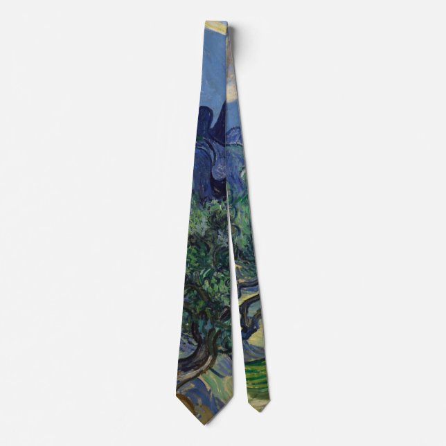 Vincent van Gogh - Olive Trees, Alpilles Mountains Tie (Front)