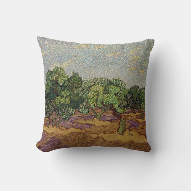 Vincent van Gogh - Olive Trees Cushion (Front)
