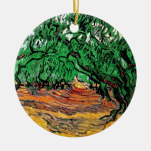 Vincent Van Gogh - Olive Trees Fine Art Ceramic Tree Decoration