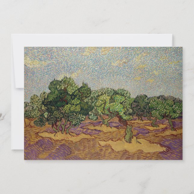 Vincent van Gogh - Olive Trees Thank You Card (Front)