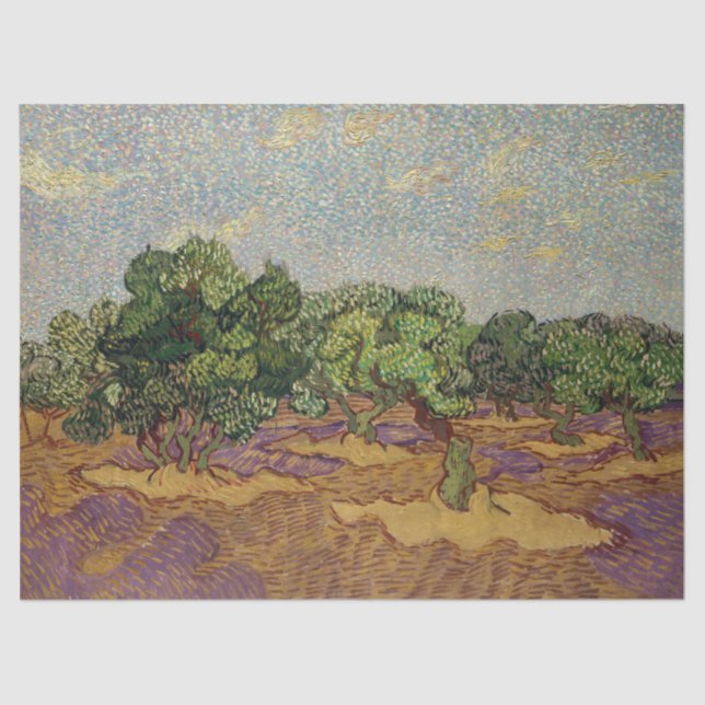 Vincent van Gogh - Olive Trees Tissue Paper (Front)
